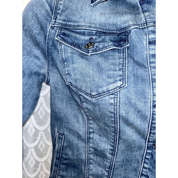 VINTAGE AMERICA BLUES Embroidered Roses Denim Jacket Sz S NWT - Picture 6 of 16